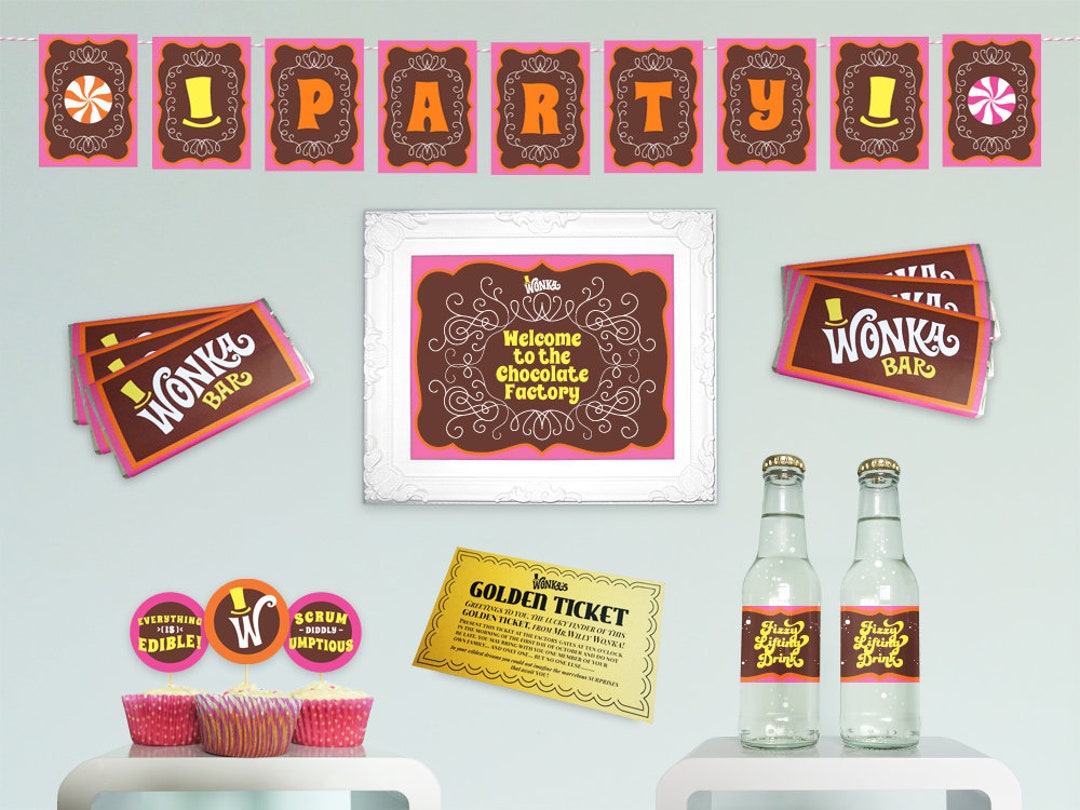 Wonka Bar Wrappers Wonka Bar Candy Bar Wrapper Template Willy Wonka  Birthday Party Favors Printable Digital PDF Template Purple -   Australia