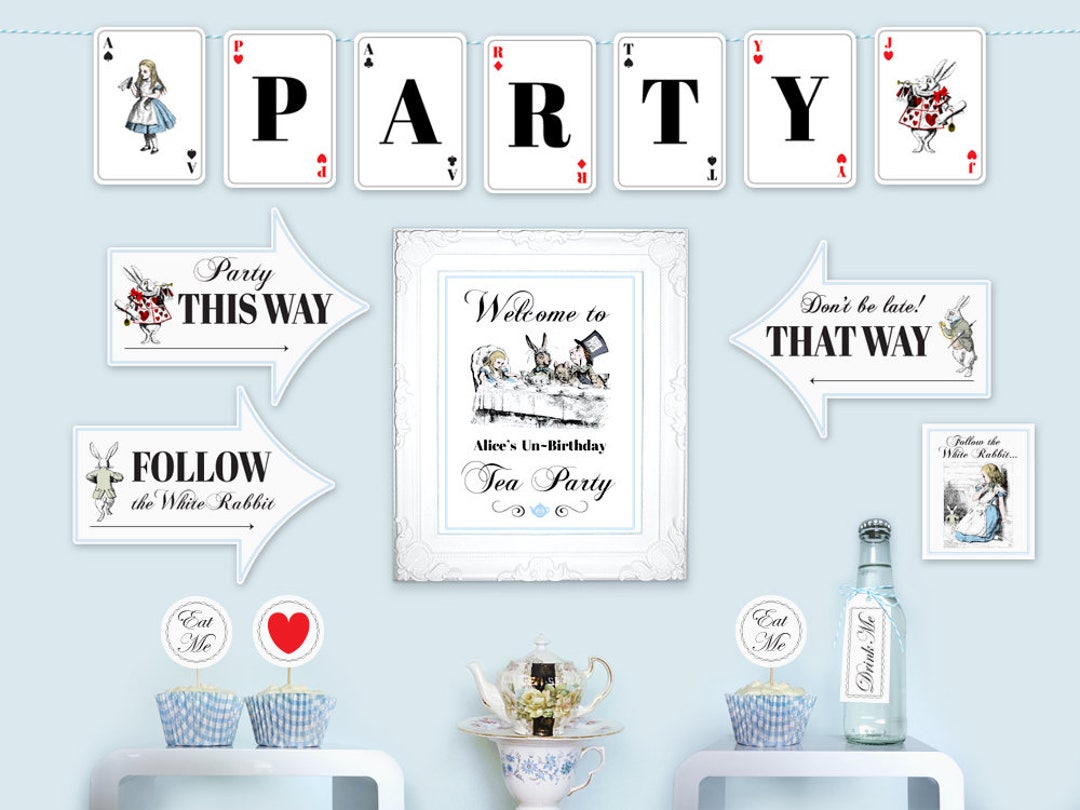 Alice in Wonderland Decorations Party Pack - A Touch of LA