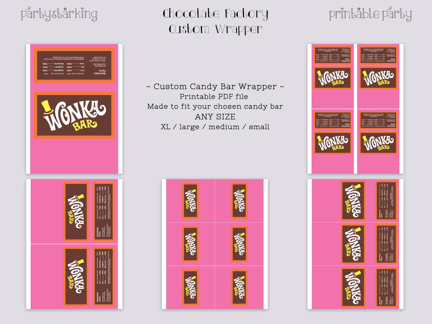 Wonka Bar Wrapper Pdf - Il Fullxfull.4494590353 Cl8y 