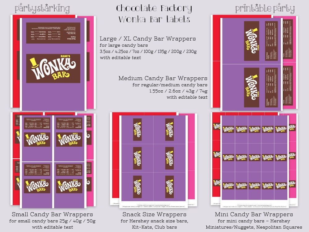 wonka-bar-wrappers-wonka-bar-candy-bar-wrapper-template-willy-wonka-birthday-party-favors-printable-digital-pdf-template-purple-pink-red-etsy for Free Printable Candy Bar Wrappers Wonka Bar Wrappers Wonka Bar Candy Bar Wrapper Template Willy Wonka Birthday Party Favors Printable Digital PDF Template Purple Pink & Red - Etsy for Free Printable Candy Bar Wrappers