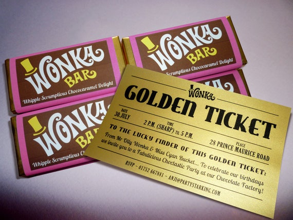 Willy Wonka Printable Party Kit Birthday Party Decorations Diy Etsy
