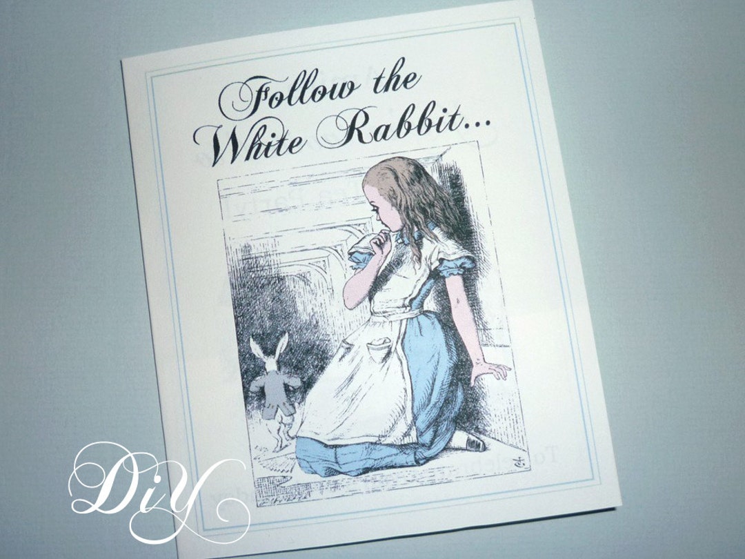 Alice in Wonderland Invitation Printable Invite Diy Personalized ...