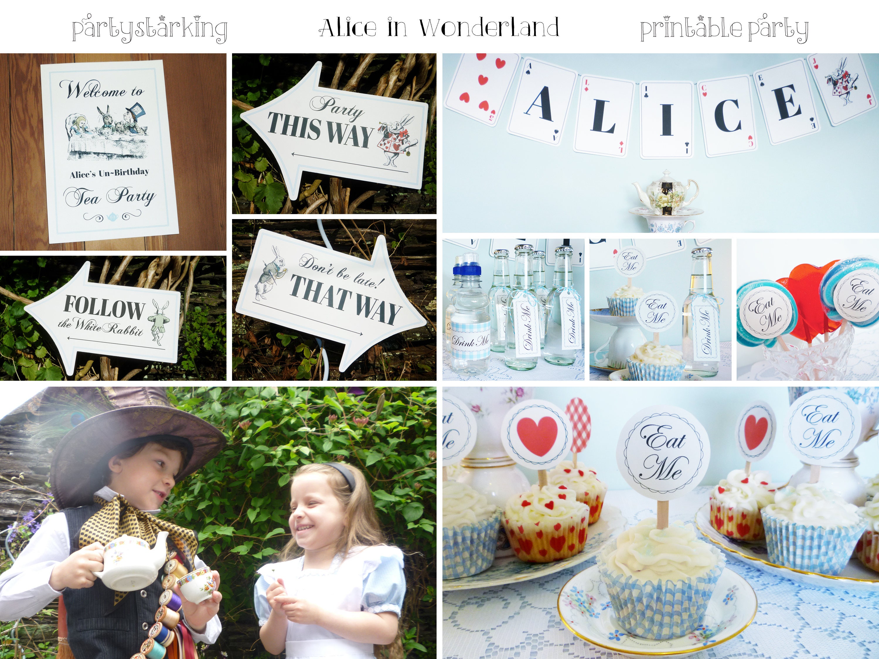 Shabby Chic Alice In Wonderland Birthday Party – More Ideas Added!