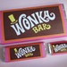 Willy Wonka JR. Prop Wonka Bar Wrappers, Nutty Crunch Surprise, Whipple ...