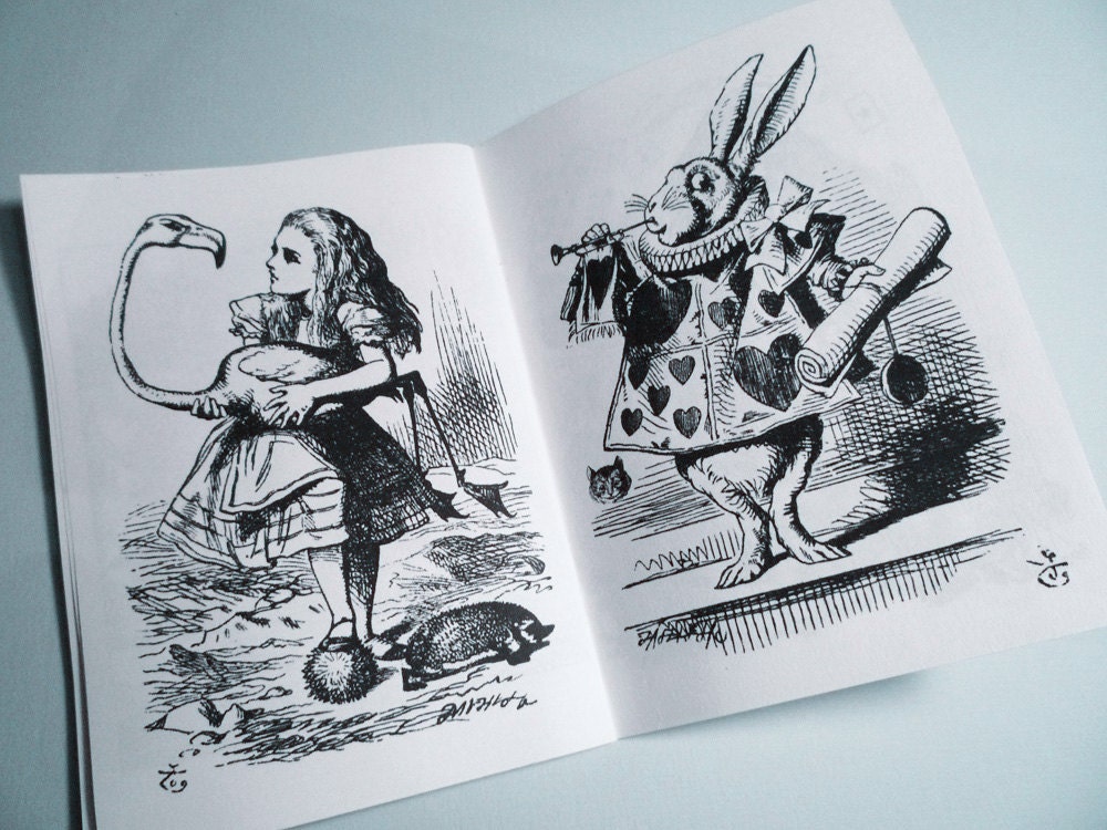Alice in Wonderland Coloring Books Printable Personalized - Etsy
