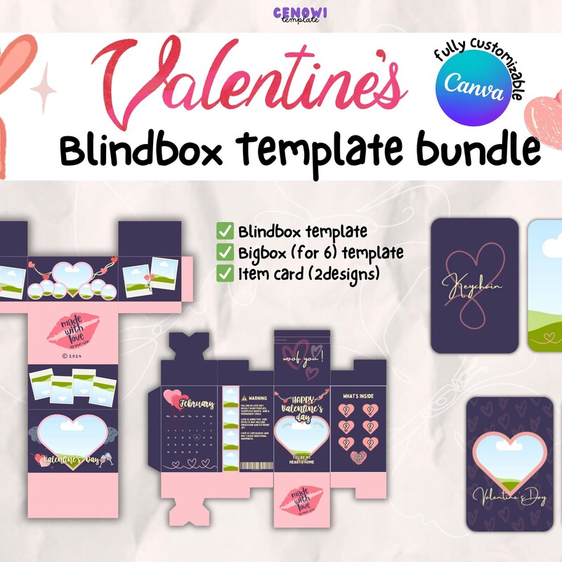 Blind Box Templates Etsy