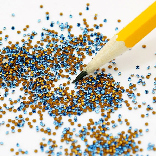 PP6 Sapphire Swarovski Rhinestone Chatons - Article 1012 First Quality Machine Cut Crystal - 36pc - SUPER tiny