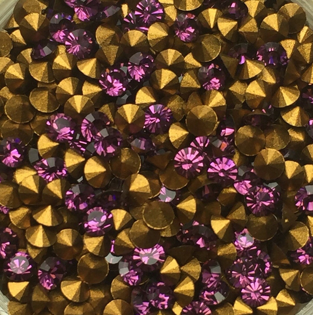 PP13 Amethyst Swarovski Rhinestone Chatons Round Article 1012 1st ...