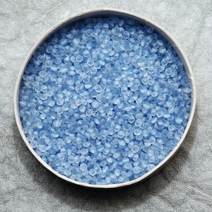 Light Blue Vintage Glass Moonstones in 12ss 3mm - Round, Rare and Beautiful Opaque Glass - 72pc