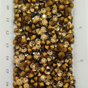 SS21 Light Colorado Topaz Rhinestone Chatons - Article 1012 First Quality Machine Cut Crystal - 24 pc