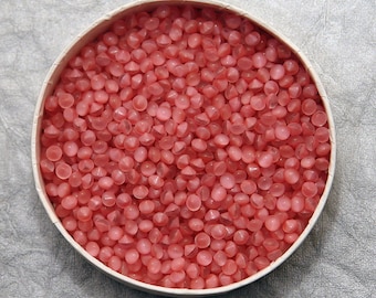Rose Pink Vintage Glass Moonstones in 16ss 4mm - Round, Rare and Beautiful Opaque Glass - 72pc