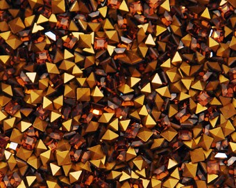 3mm Smoked Topaz Square rhinestones - Swarovski Article 4401 - 1st Quality machine cut crystal - 18pc