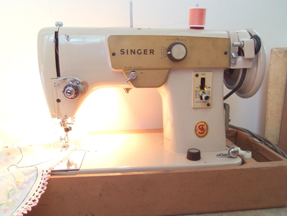 Vintage Singer Sewing Machine Model 223 rfj128 Etsy