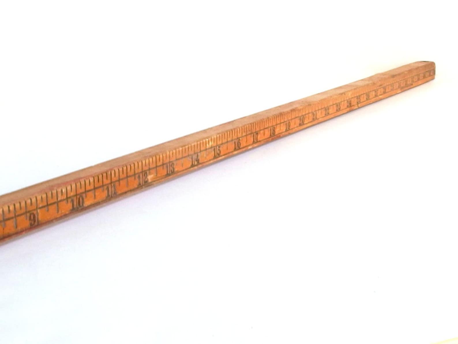 Vintage Wood Square Yardstick / Walking Stick | Etsy