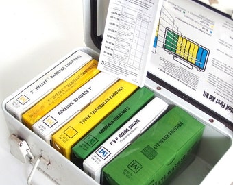 Vintage 10 Unit First Aid Kit