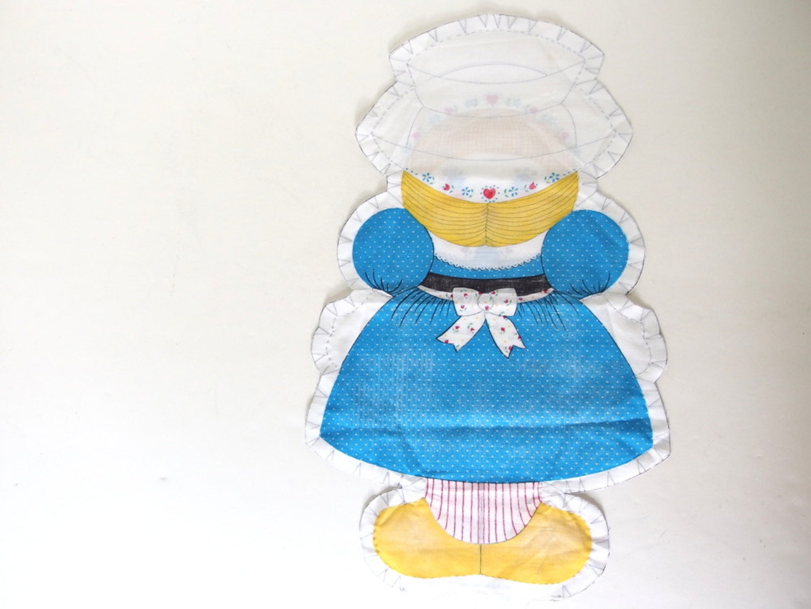 Vintage Dutch Girl Pillow Panel Etsy