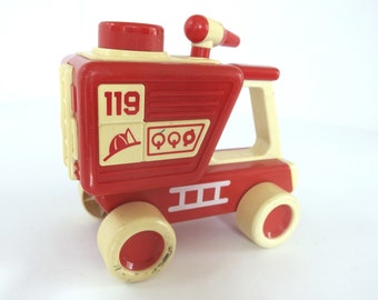 Vintage My First Tonka Fire Engine,  Plastic Truck, Vehicle