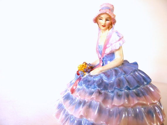 Vintage Royal Doulton Chloe Figurine, Periwinkle and Pink - Etsy Vintage Royal Doulton Chloe Figurine, Periwinkle and Pink - Etsy