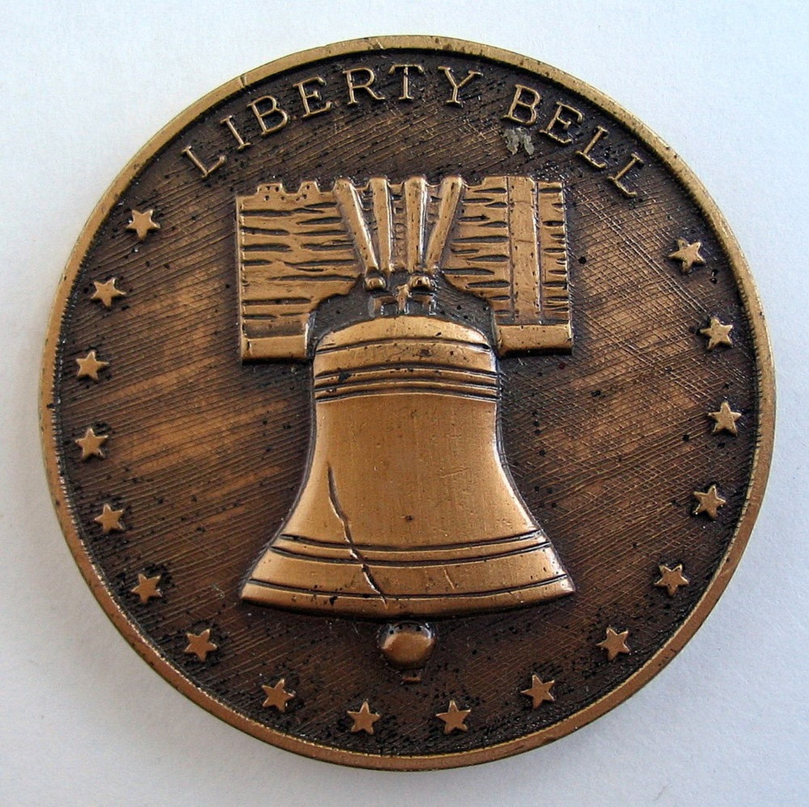 Vintage 1978 Liberty Bell Commemorative Brass Coin Etsy