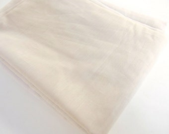 Vintage Lustrous Tan Sheer Rod Pocket Panel, 1 Panel