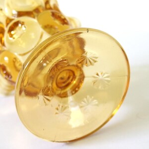 Vintage 1970's Harvest Gold Moon and Stars Ruffled Candy Dish by L. E. Smith image 4