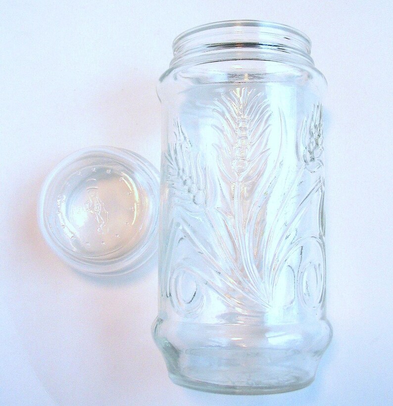 Mr Peanut Glass Jar Canister Vintage 1982 with Lid Etsy