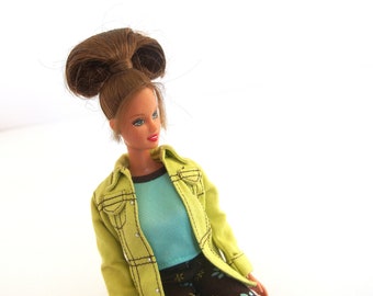 Vintage Barbie Twist and Turn Brunette with Ponytail, 1990's, Original Outfit and Shoes