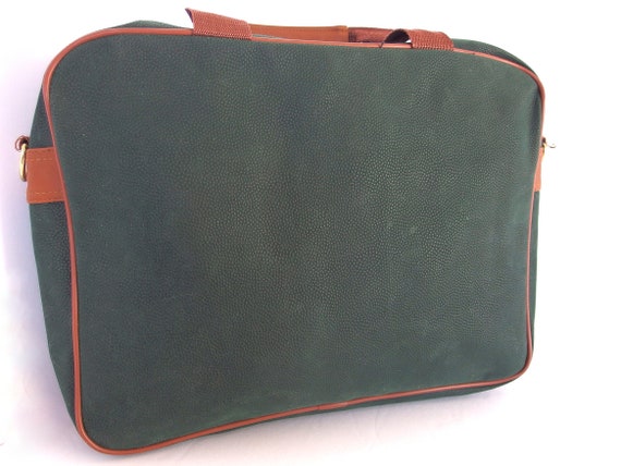 Vintage Pebbled Leather Look PVC Messenger Bag, B… - image 3