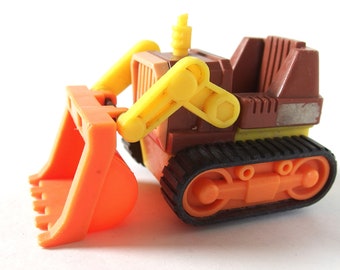 Plastic Front Loader Bulldozer, Vintage Toy