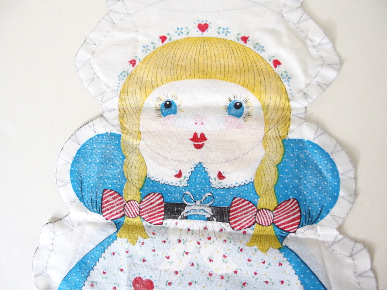 Vintage Dutch Girl Pillow Panel Etsy