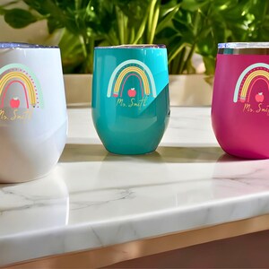 Personalized Teacher Tumbler, Insulated Teacher Tumbler, Personalized Custom Tumbler, Gift for Teachers, Hot & Cold Beverage Tumbler