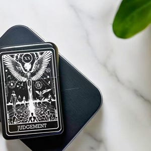 Judgement Refillable Lighter,  Engraved Tarot Lighter, Arcana Series Tarot Cards, Custom Designed Lighter, Gothic Gift, Spiritual Gift