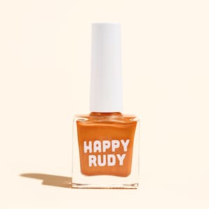 Groovy Baby - Orange Copper Shimmer Nail Polish with Eco-Friendly Glitter for a Fun, Sparkling Finish
