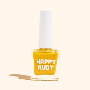 Four-on-the-Floor - Eco-Friendly Yellow Gold Shimmer Nail Polish for a Radiant, Sparkling Finish