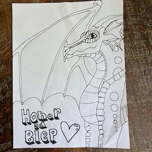 Wings of fire Coloring sheet ( Rainwing)