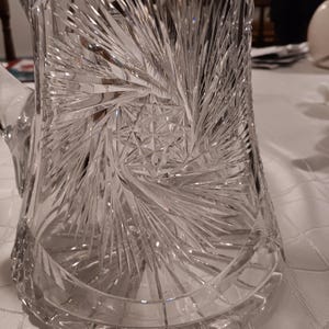 AMERICAN  Brilliant Cut Pitcher