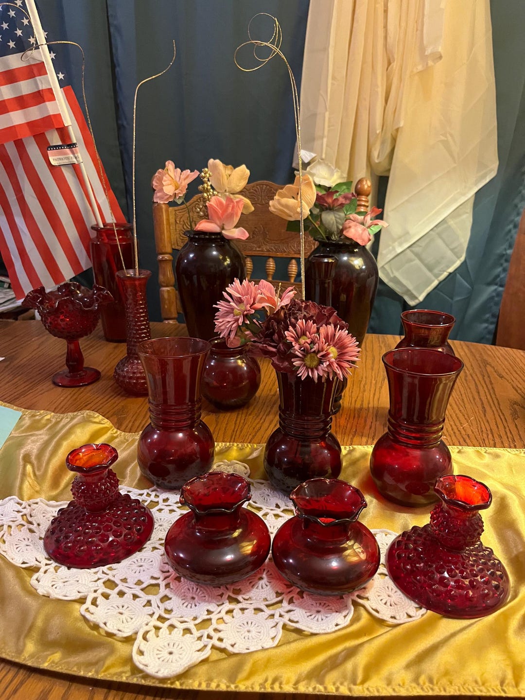 Ruby Red Collection Fenton El Brody Anchor Hocking - Etsy