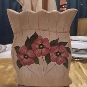 Hand Painted  Paper towel  holder