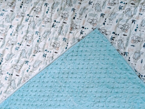 Baby Quilt Free Shipping Winnie The Pooh Quilt Log Cabin Quilt