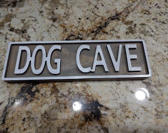 Dog Cave Sign, Wood Sign, Handcrafted Wood Sign