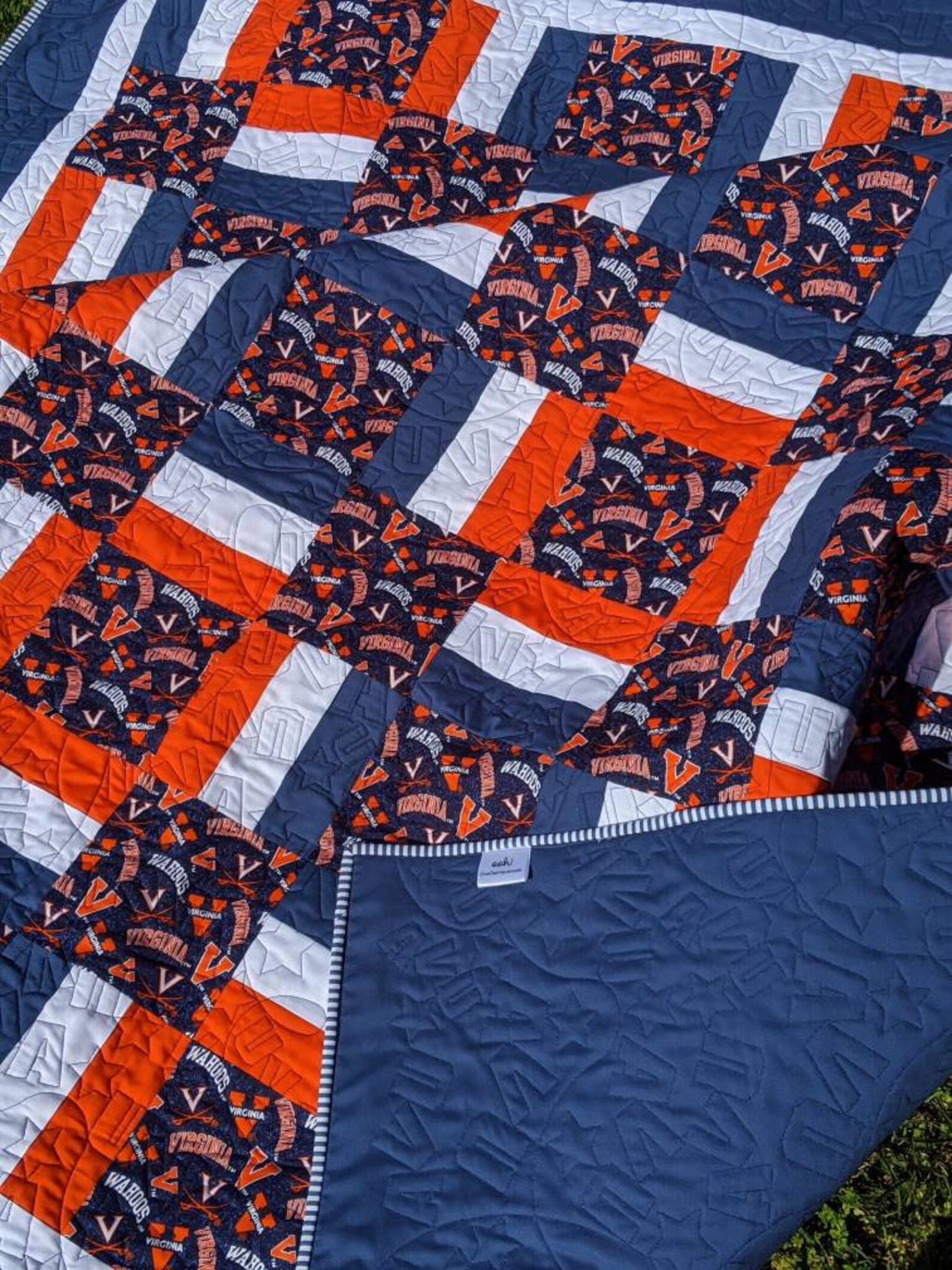 Custom Collegiate QuiltLarge Throw QuiltCollege Lap Tailgate Etsy