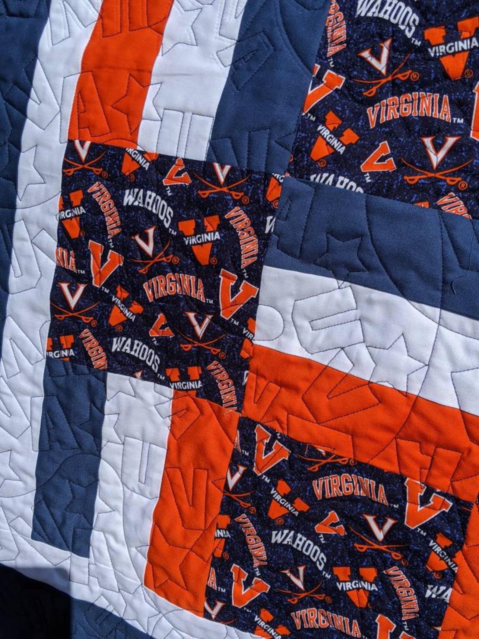 Custom Collegiate QuiltLarge Throw QuiltCollege Lap Tailgate Etsy
