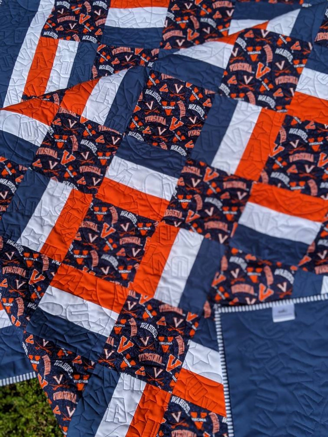 Custom Collegiate QuiltLarge Throw QuiltCollege Lap Tailgate Etsy