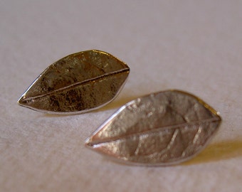 Pendientes mini hojita de olivo / Pendientes hojas de olivo