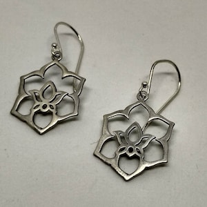 Pendientes flor de loto grandes zdjęcie 1