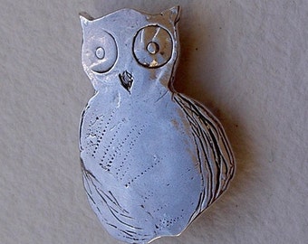 Broche buho mediano/Owl brooch