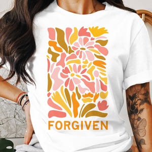 Impression d'art numérique floral pardonné, fleur inspirante PNG, impression haute résolution pour t-shirts, tasses, décoration murale