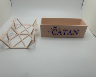 Catan Storage 3D Print for Game Pieces - Hex Holder and Box