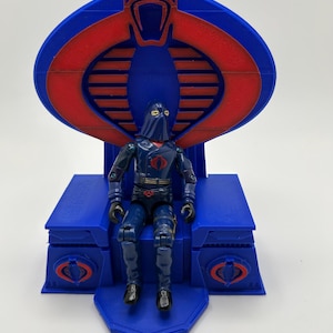 GI Joe Cobra Throne Blue ARAH 1:18 Scale 3D Printed