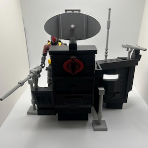 GI Joe Cobra Surveillance Port Classified Scale 3D Printed - Black Version